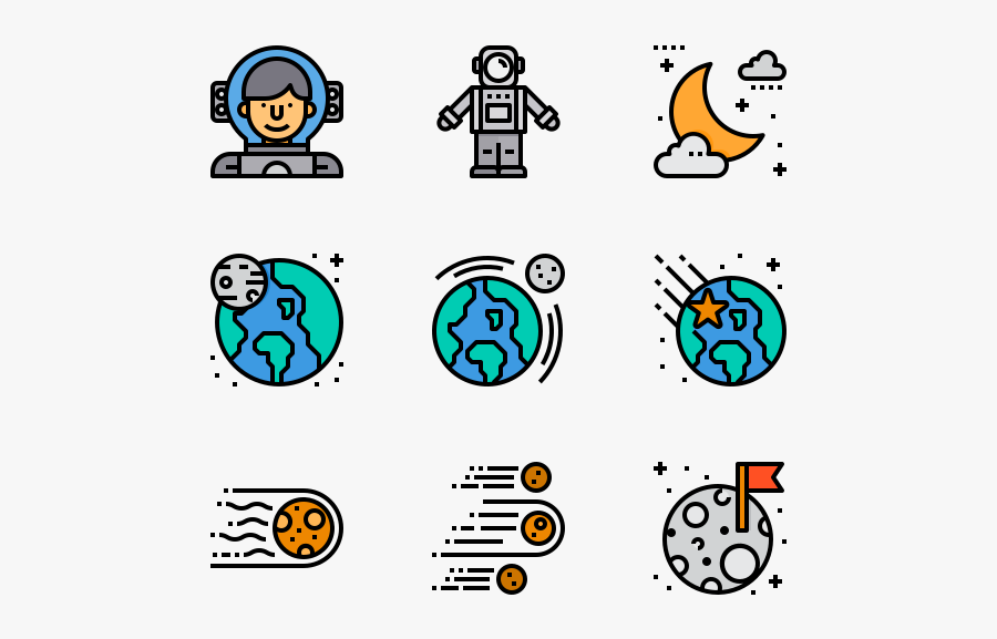 Space And Galaxy - Icon, Transparent Clipart
