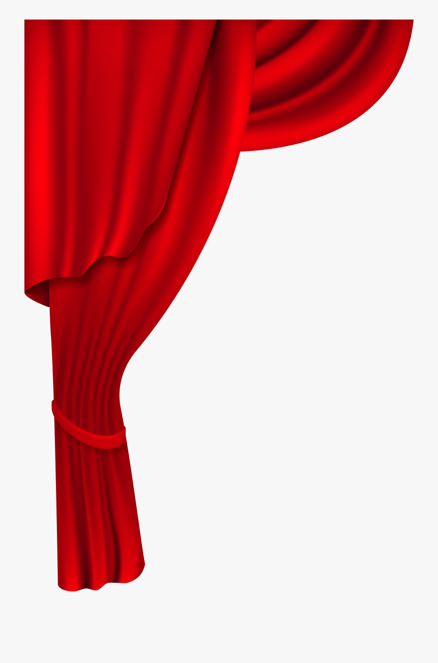 Red Transparent Clip Art - Red Curtain Clipart, Transparent Clipart
