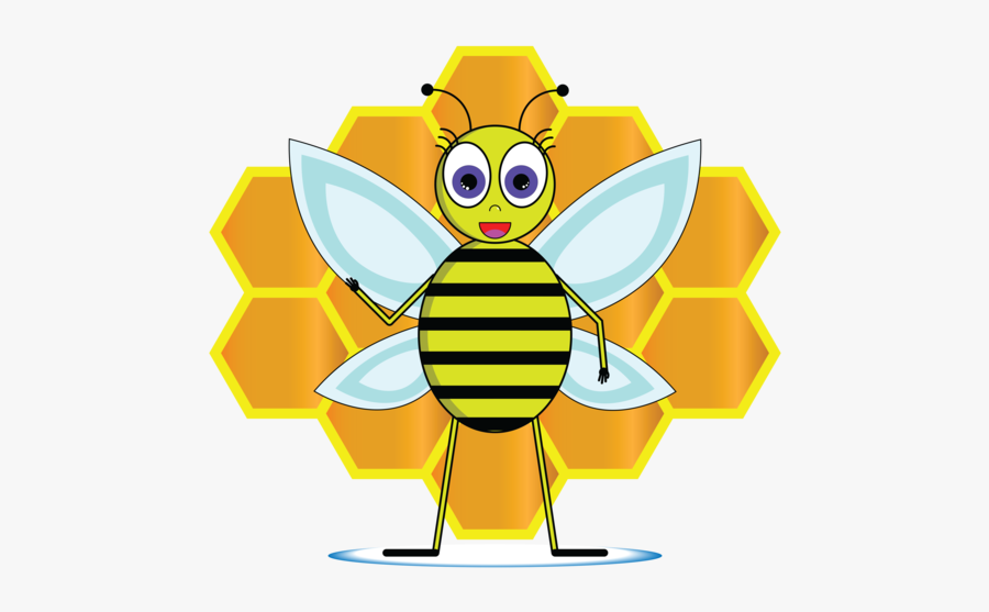 Bumblebee Logo Illustration Design - Illustration, Transparent Clipart