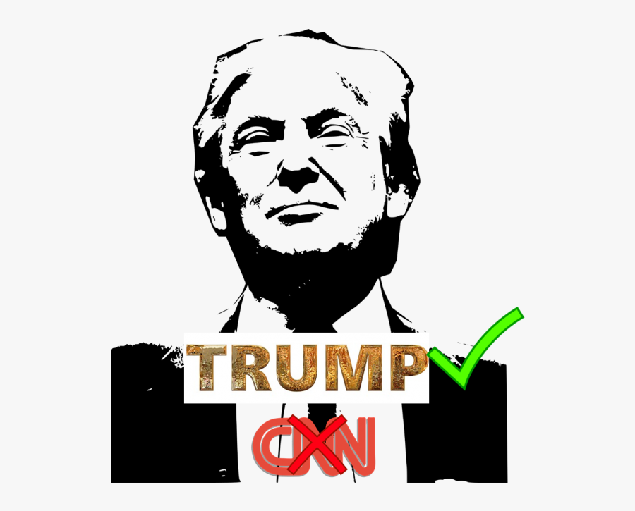 Donald Trump Shadow Black And White, Transparent Clipart