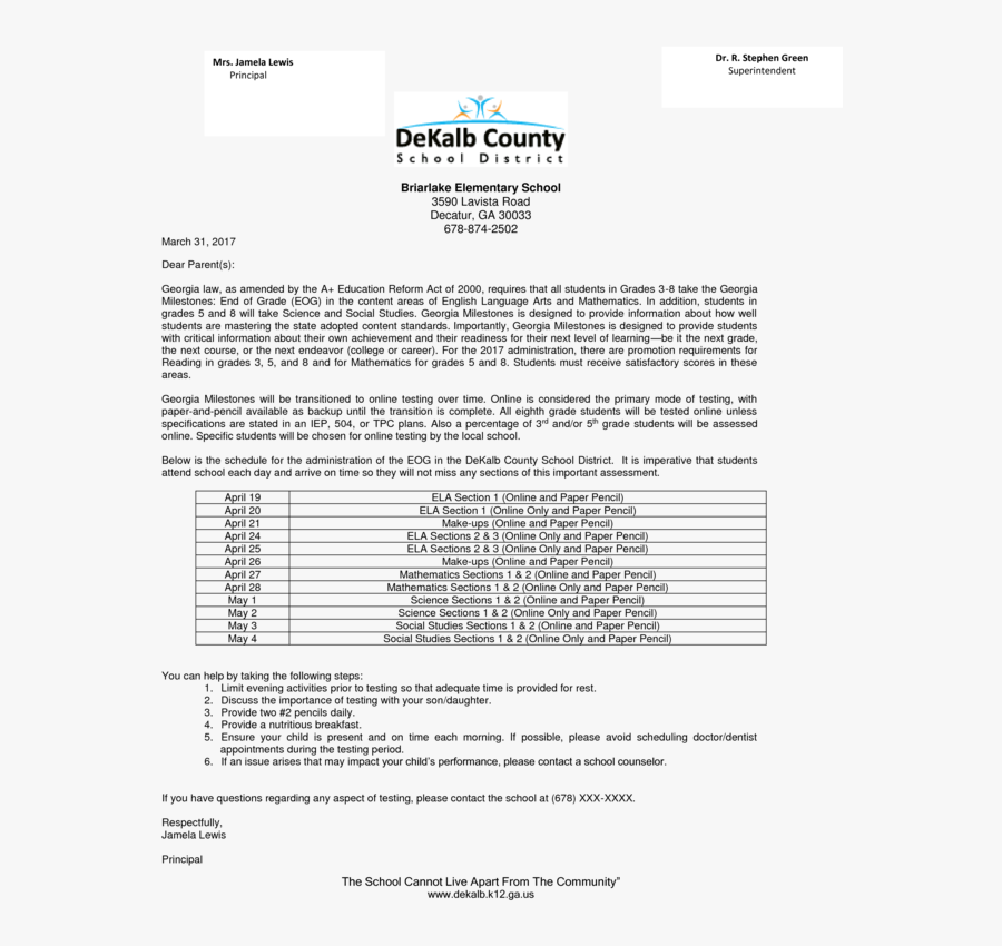 Dekalb County School District, Transparent Clipart