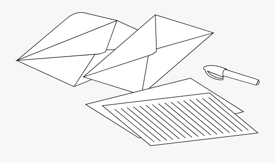 Letters Envelopes Free Stock - Origami Paper, Transparent Clipart