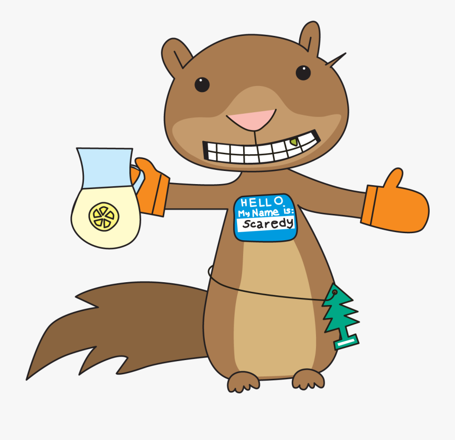 Scaredy Squirrel Cliparts - Scaredy Squirrel White Background , Free ...