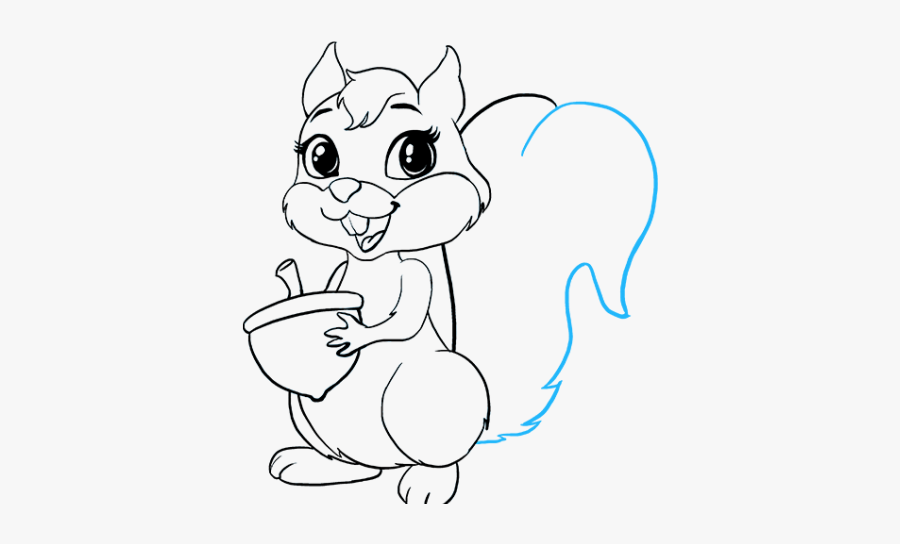 Cartoon Sketches Of Squirrels, Transparent Clipart