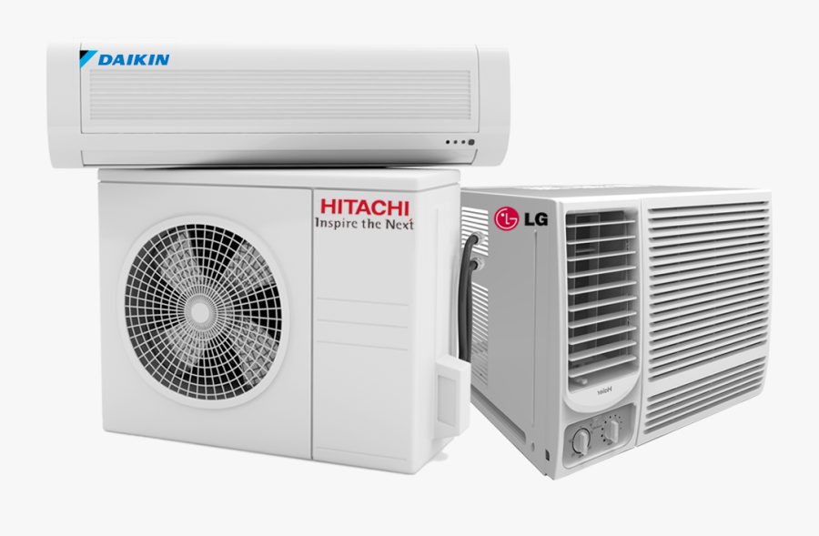 Refrigerator Clipart Air Conditioner - Fridge Ac Washing Machine, Transparent Clipart