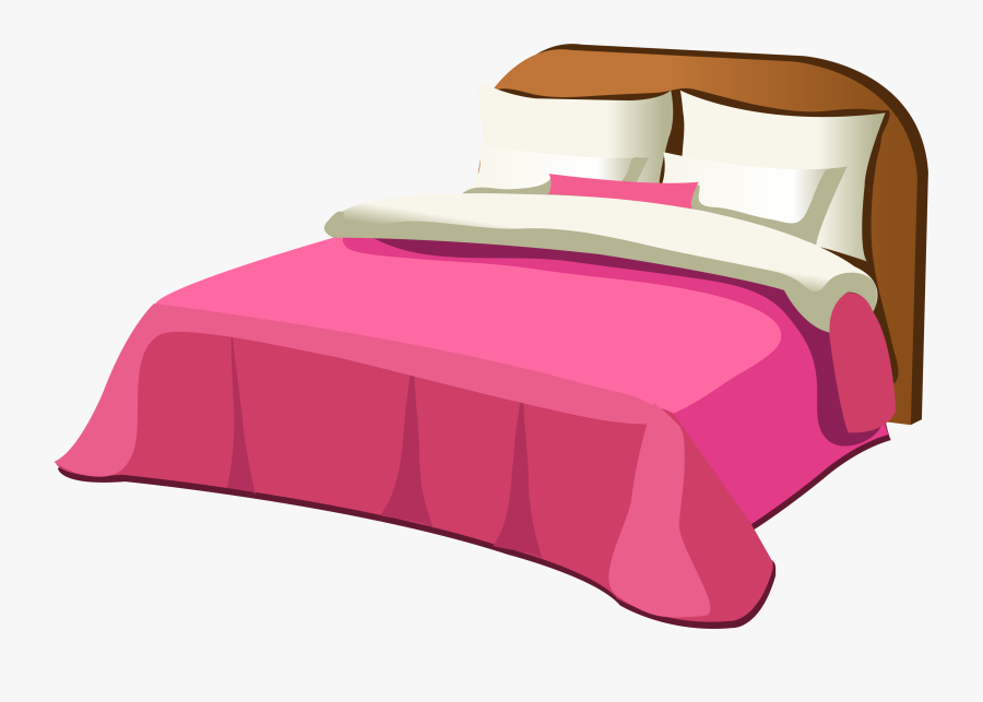 Pink Bed Clipart, Transparent Clipart