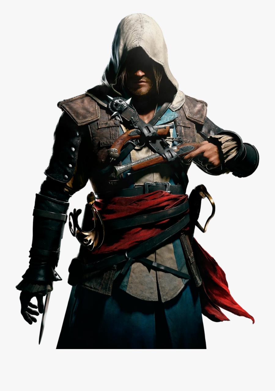 Ac Black Flag Clipart - Assassin's Creed Black Flag Edward, Transparent Clipart