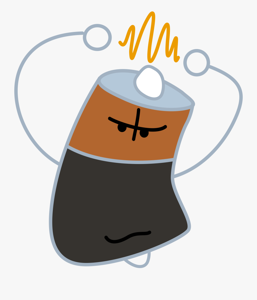 Neck,cup,yellow - Cute Battery Clipart, Transparent Clipart