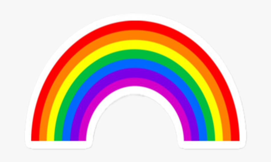 Sticker Rainbow, Transparent Clipart
