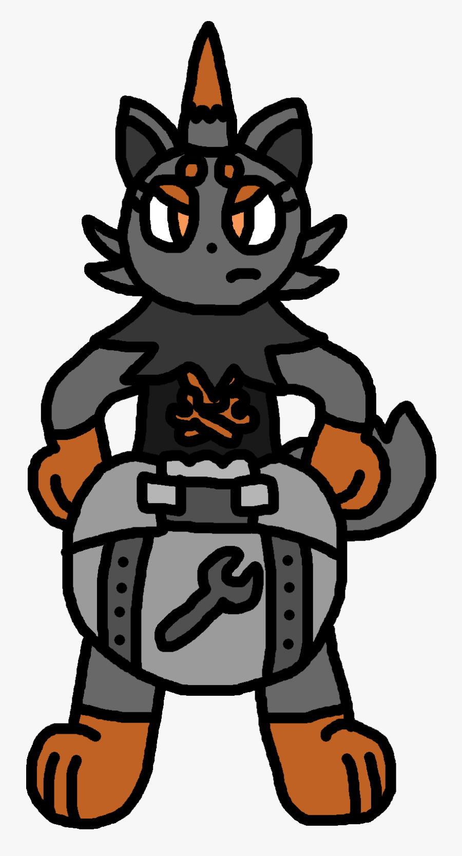 Roxy The Punk Zorua By Diaperbuttquartzie - Cartoon, Transparent Clipart