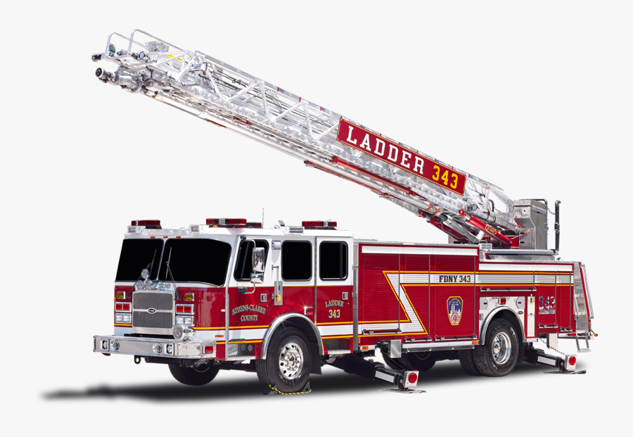 Fire Engine Fire Department Truck Ladder E-one - E One Metro 100, Transparent Clipart