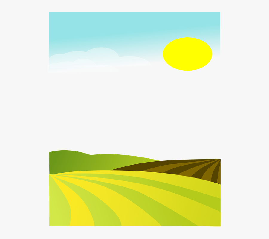 Farming Field Cliparts - Farmland Graphic, Transparent Clipart