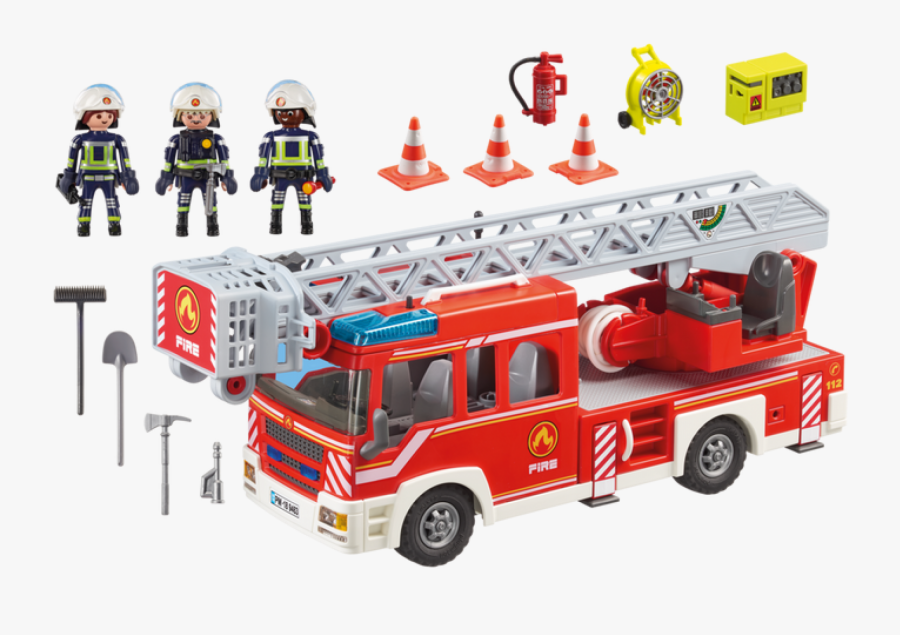 Playmobil Fire Engine With Ladder Perth One Stop Hobby - Playmobil 2019 Fire Engine, Transparent Clipart