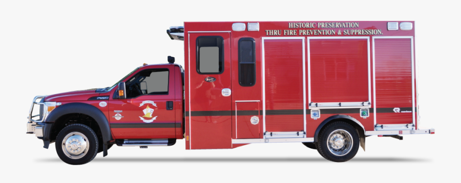 Fire Engine Car Fire Department Emergency Truck Bed - Fire Apparatus, Transparent Clipart