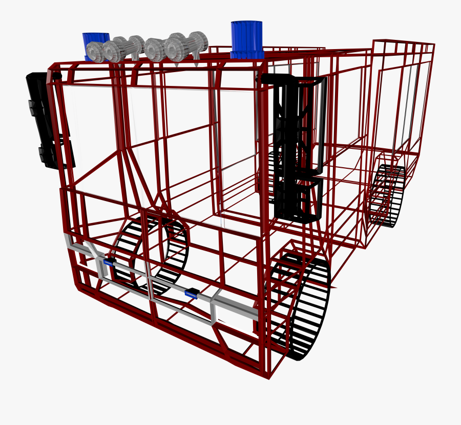 Fire Truck Ladder Clipart, Transparent Clipart