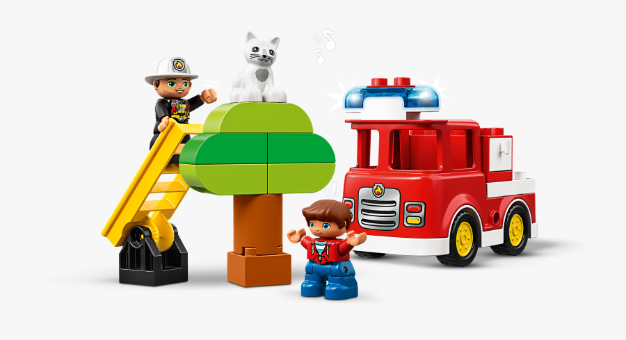 Lego Duplo Fire Truck 10901, Transparent Clipart