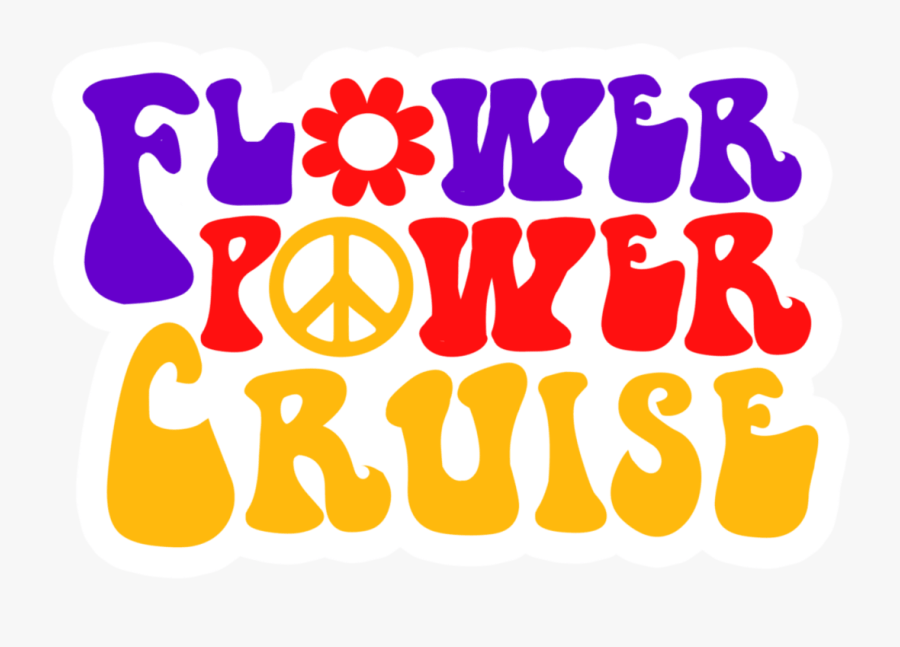 Clip Art Cruise Wind Fm - Flower Power Cruise 1960s, Transparent Clipart