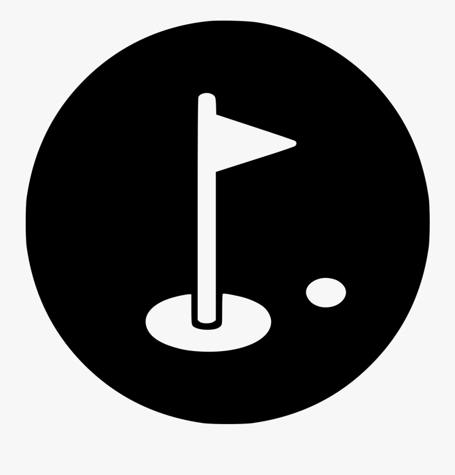 Clip - White Golf Icon Png, Transparent Clipart