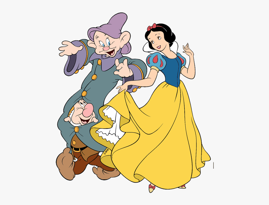Snow White Clipart Anow - Snow White Dopey And Sneezy, Transparent Clipart