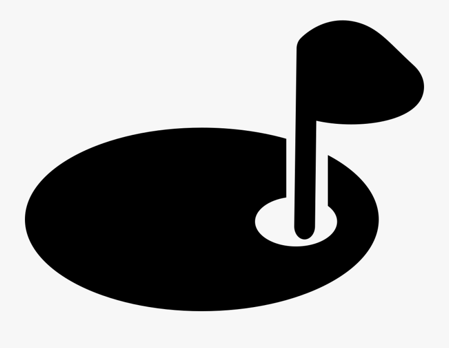 Golf Hole With A Flag - Circle, Transparent Clipart