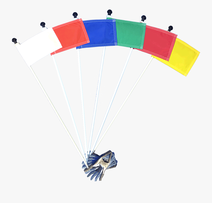Golf Cart Flag - Parachuting, Transparent Clipart