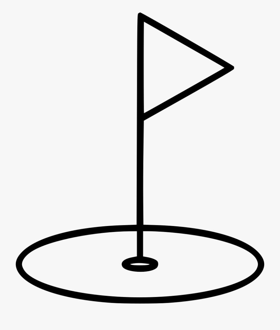 Golf Hole Png - Black And White Golf Clipart, Transparent Clipart