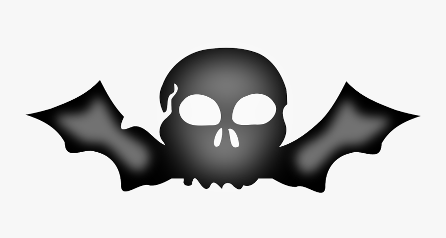 Skull Bat Png, Transparent Clipart