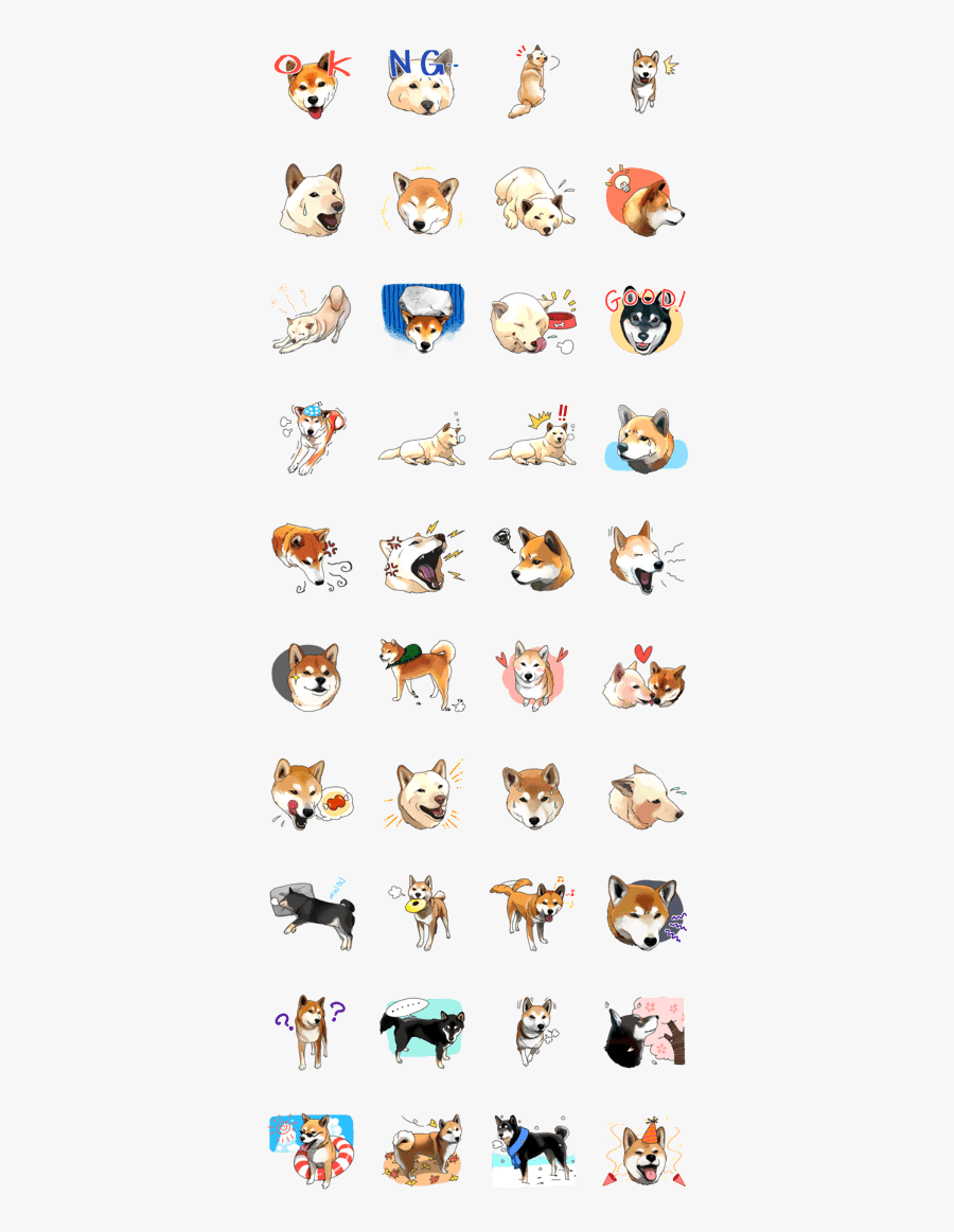 Transparent Shiba Inu Png - 柴犬 貼圖, Transparent Clipart