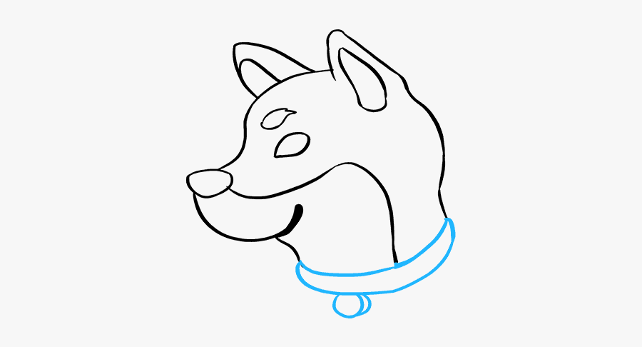 How To Draw Shiba Inu - Cartoon, Transparent Clipart