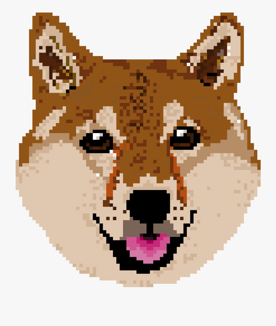 Pixel Shiba Inu - Cartoon, Transparent Clipart