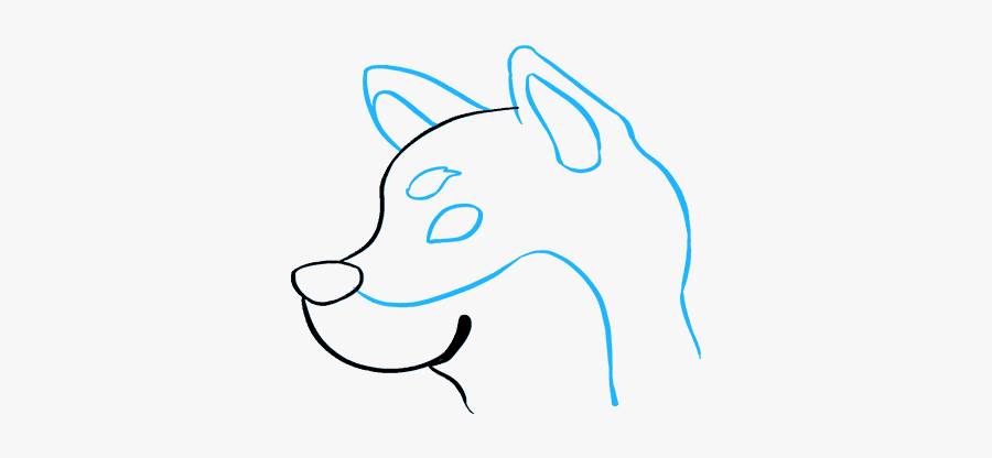 How To Draw Shiba Inu - Cartoon, Transparent Clipart