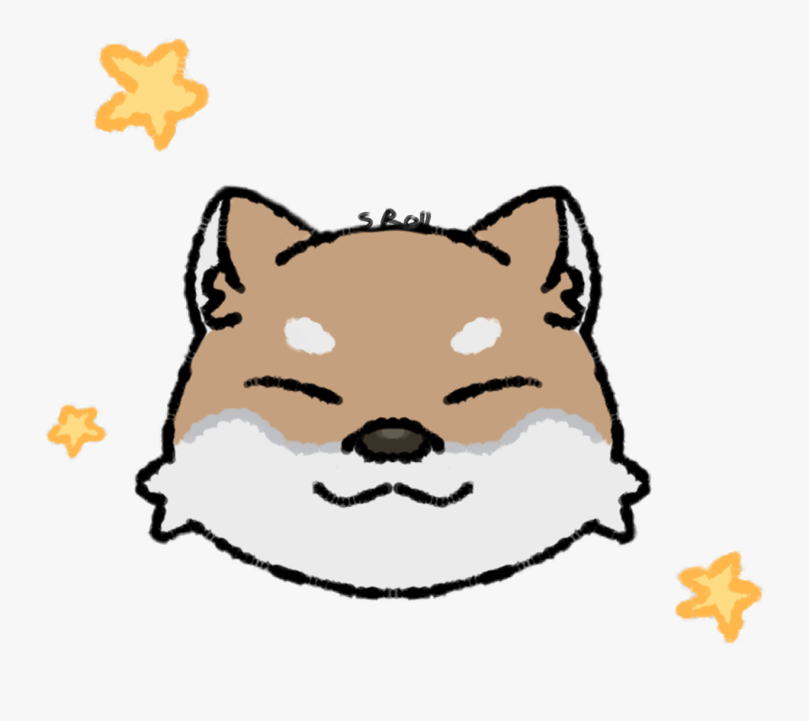 #shiba #inu #shibainu #dontstealmyart #stars #happy, Transparent Clipart