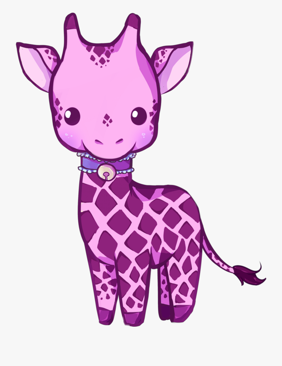 Draw A Kawaii Giraffe , Transparent Cartoons - Giraffe Drawing Cute, Transparent Clipart