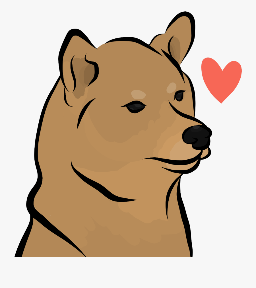 #heart #shiba #dog #love #sadniggahours #pupper #drawing, Transparent Clipart