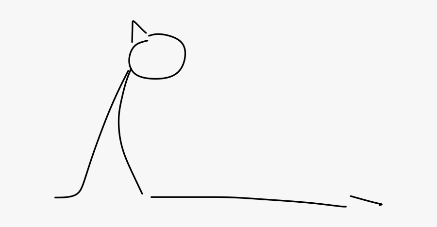 Bhujangāsana In 3 moves - Line Art, Transparent Clipart