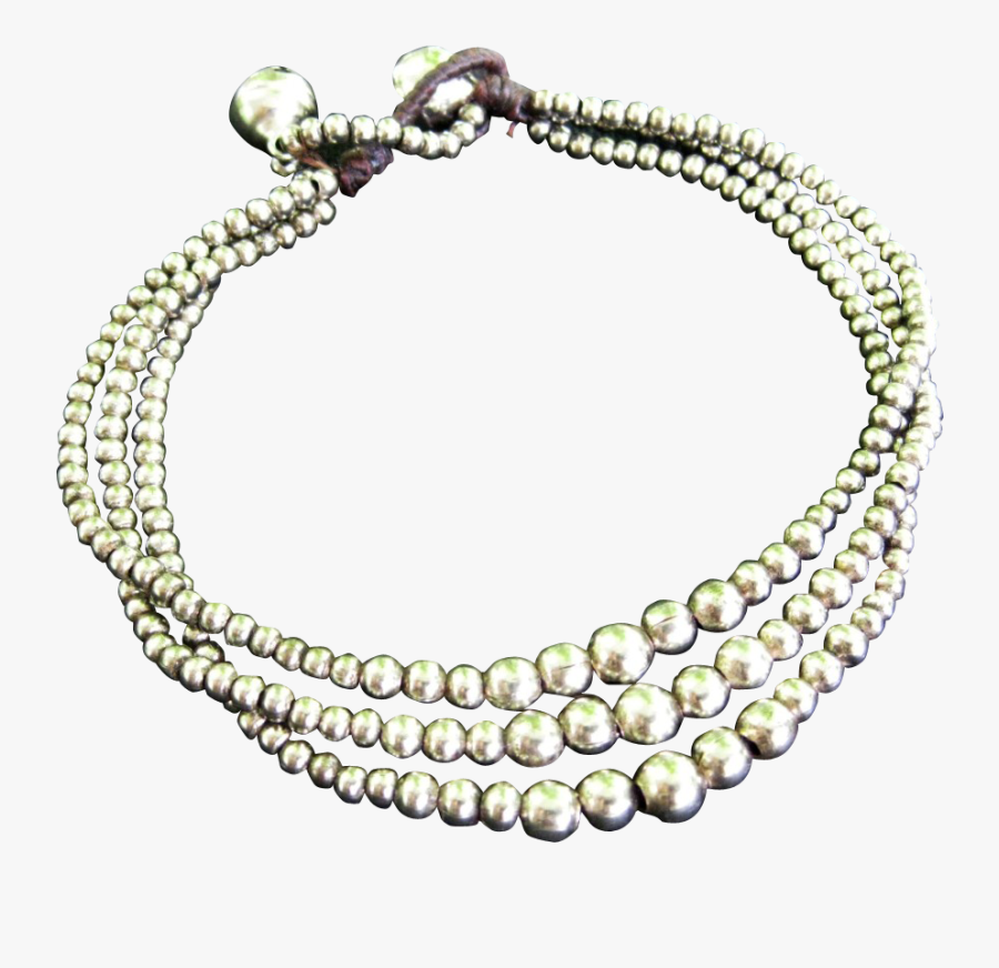 Clip Art Silver Metal Beads Wax - Bracelet, Transparent Clipart