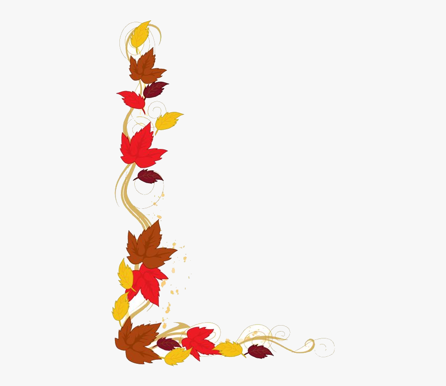 Fall Free Shopping Cliparts Clip Art Transparent Png - Cartoon Fall Leaves Border, Transparent Clipart