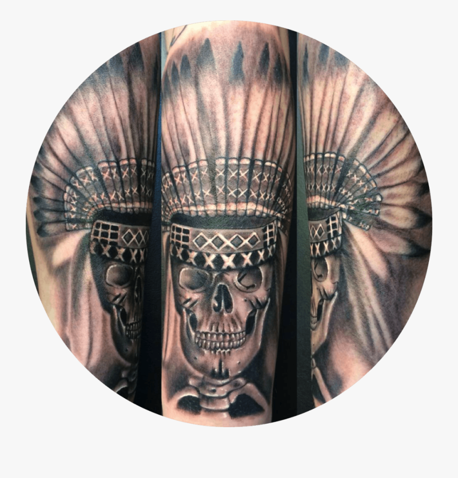 Clip Art Antebrao Tattoo - Skull, Transparent Clipart