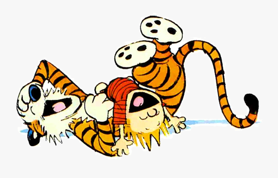 Calvin And Hobbes Together, Transparent Clipart