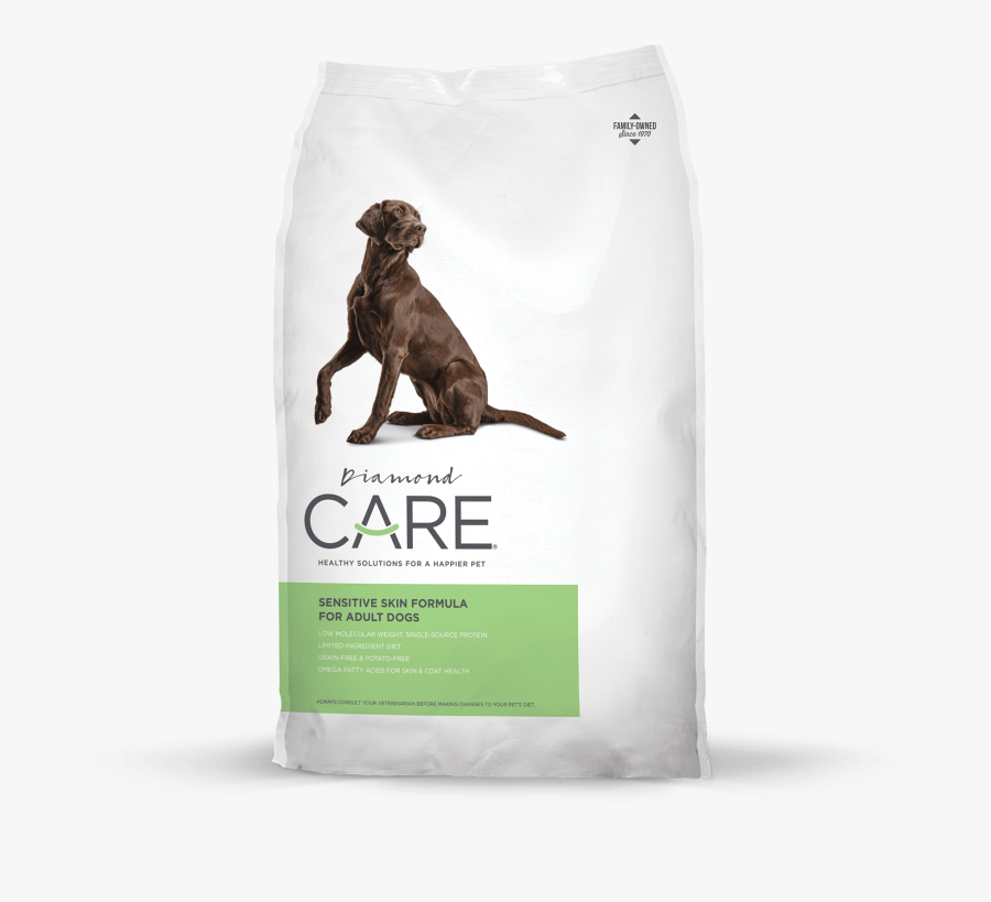 Sensitive Skin Dog Food Front Of Bag - Diamond Care Dog Food, Transparent Clipart