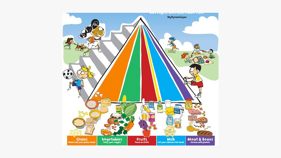 New Food Pyramid Pdf, Transparent Clipart