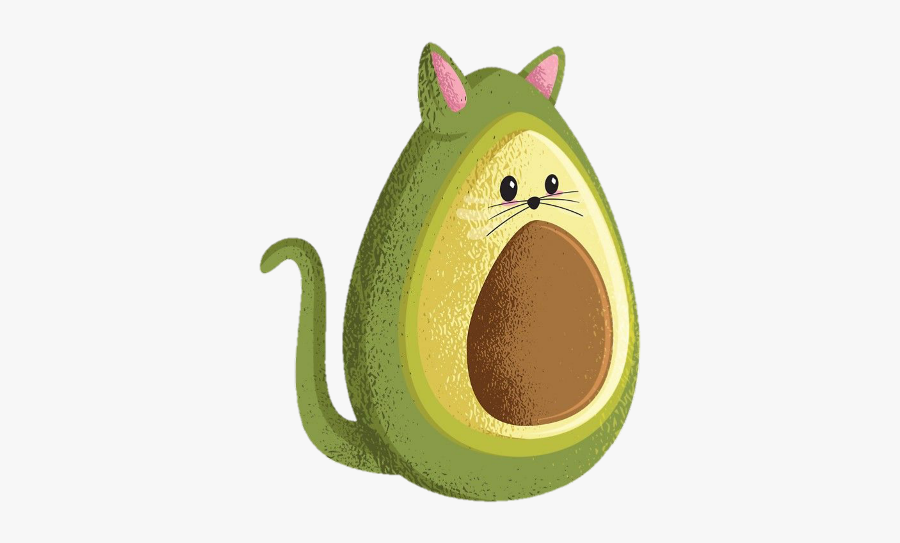 Freetoedit Scavocados Avocados - Avocado Cat, Transparent Clipart