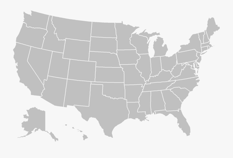 Usa Map Png - Map Of Us States Wikipedia, Transparent Clipart