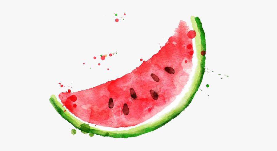 Watercolor Watermelon Clip Art Free, Transparent Clipart