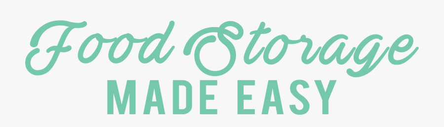 Food Storage Made Easy - Calligraphy, Transparent Clipart