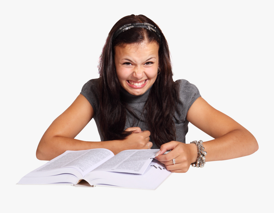 Download Girl Hates Reading Book Png Image, Transparent Clipart