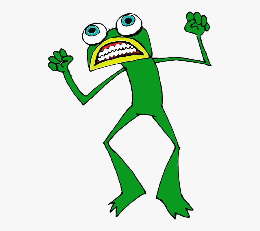 Angry Frog Clipart, Transparent Clipart