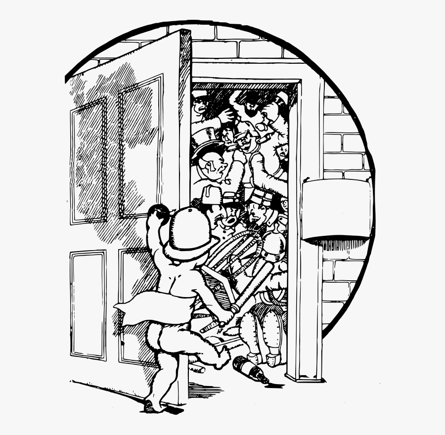 Naked Baby And A Brawl - Cartoon, Transparent Clipart