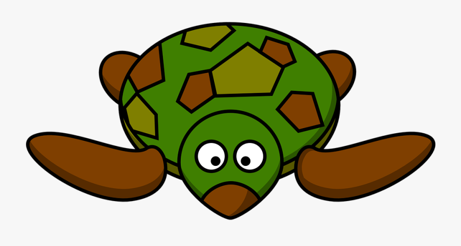 Transparent Cute Turtle Png - Cartoon Turtle No Background, Transparent Clipart