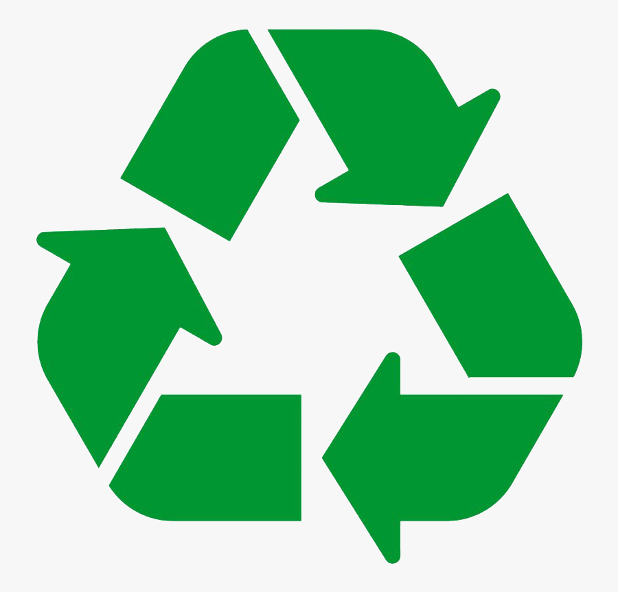 Recycling Symbol White Background, Transparent Clipart